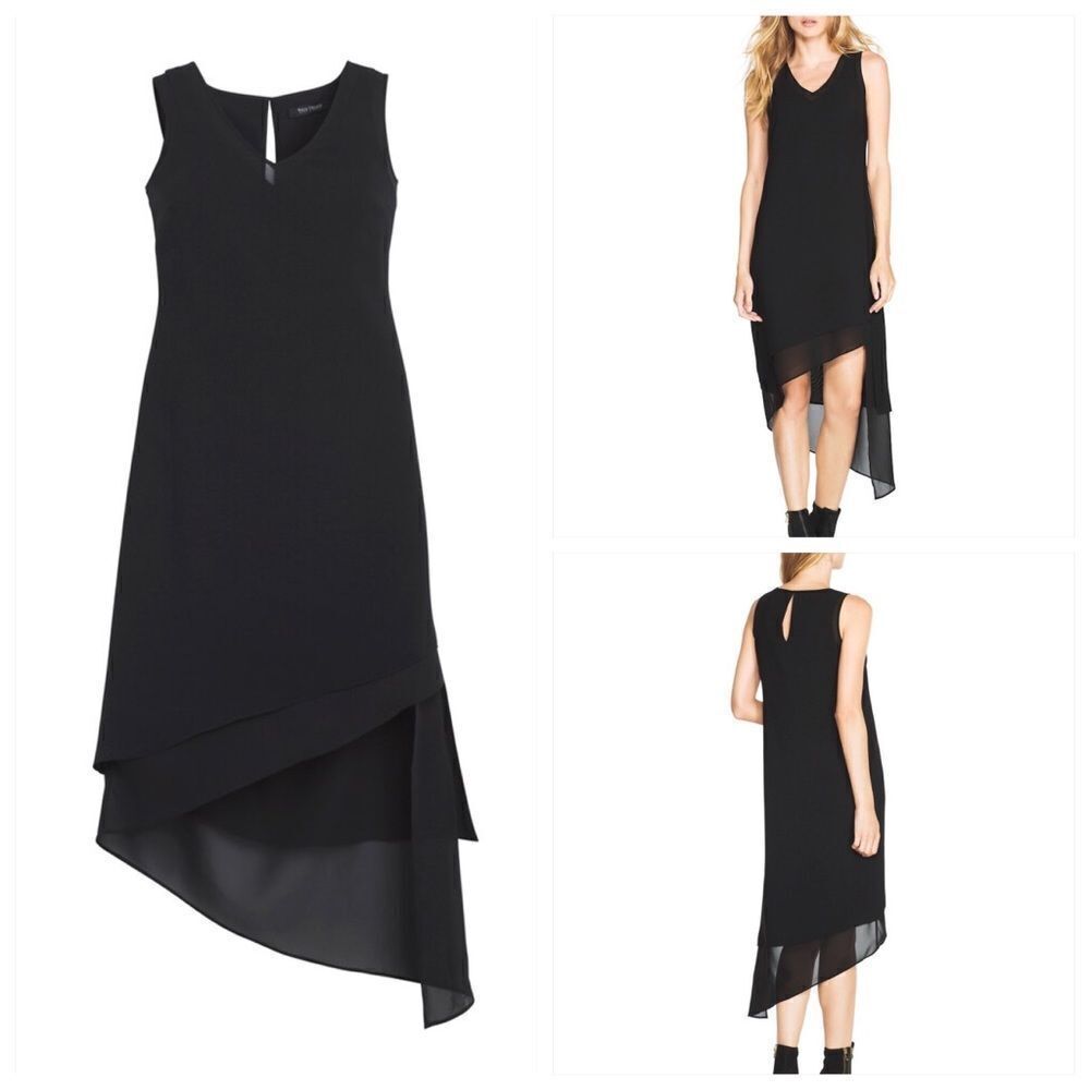 White House Black Market Layered Asymmetrical Dress